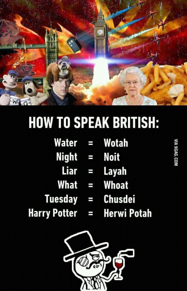 British Accent Funny Meme