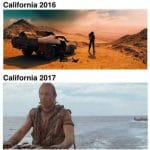 California 2016 vs 2017 Funny Meme