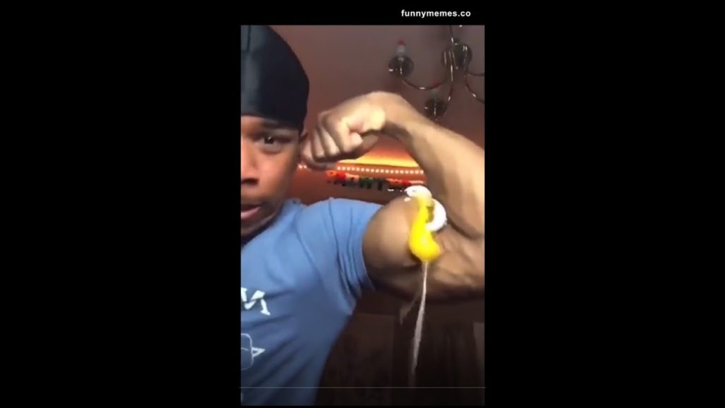 Egg breaking challenge with arm… I’m build different
