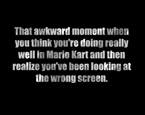Not Doing So Well in Mario Kart Funny Meme