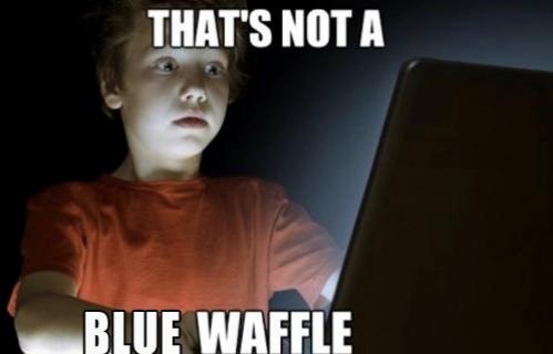 Not a Blue Waffle Funny Meme