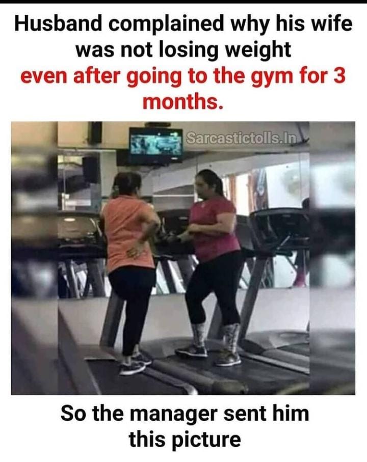 Not losing weight even after going to the gym Funny Meme