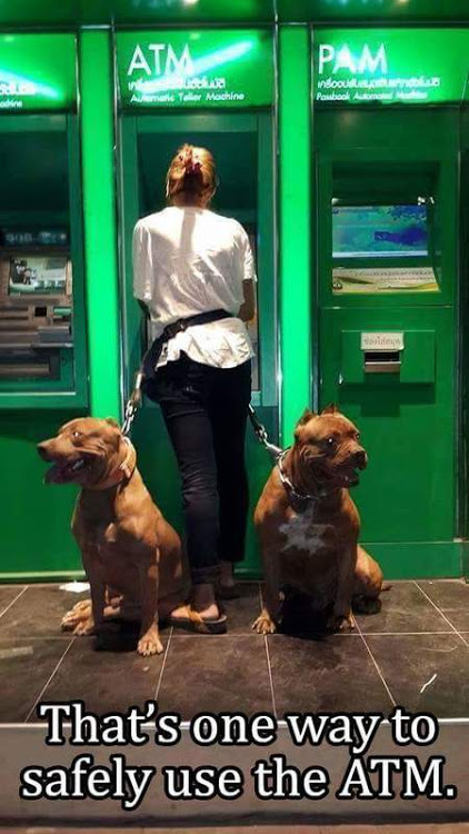 That's one way to safely use the ATM Funny Meme
