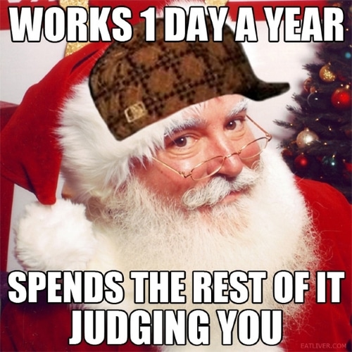 Santa Christmas Funny Meme