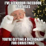 Santa Facebook Status Funny Meme