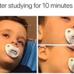 Studying for 10 minutes Funny Meme