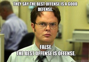 The Best Offense is Defense Funny Meme – FUNNY MEMES