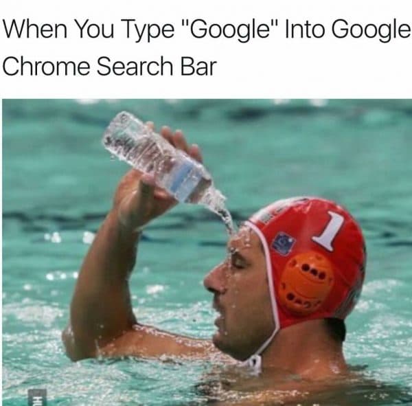 Type Google on Chrome Search Bar