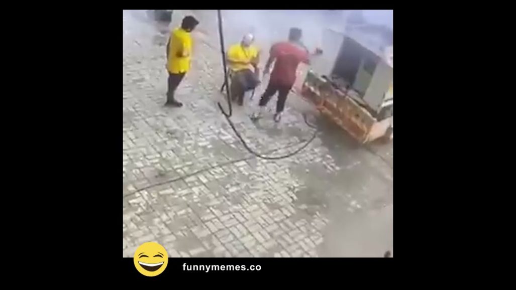 Unexpected Sinkhole cant stop laughing