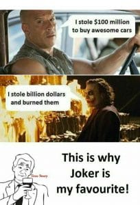 Vin Diesel vs Joker Passion Funny Meme