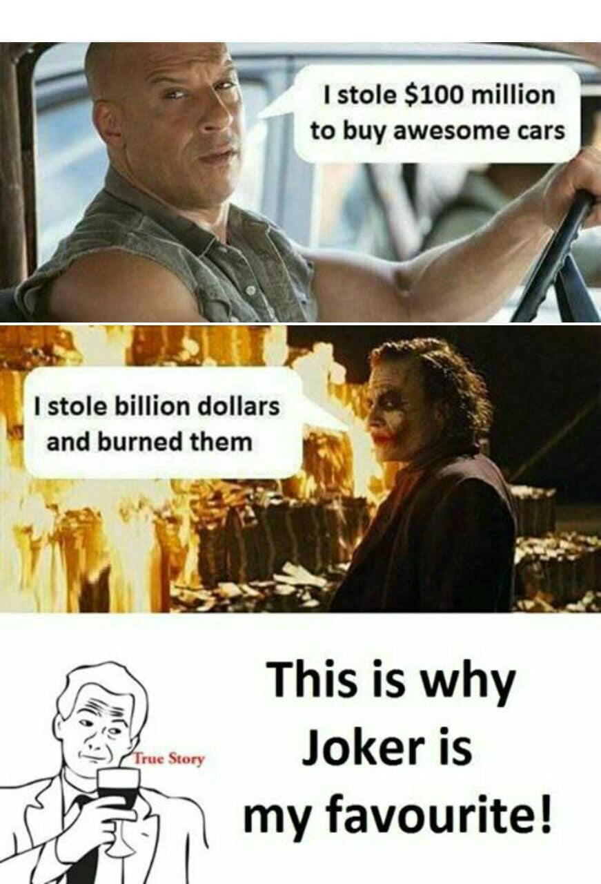 Vin Diesel vs Joker Passion Funny Meme – FUNNY MEMES