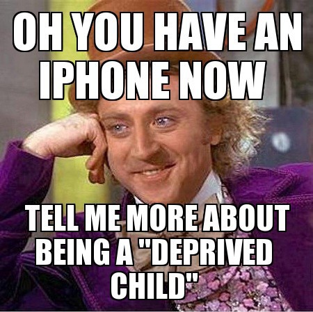 You have an iphone now Funny Meme